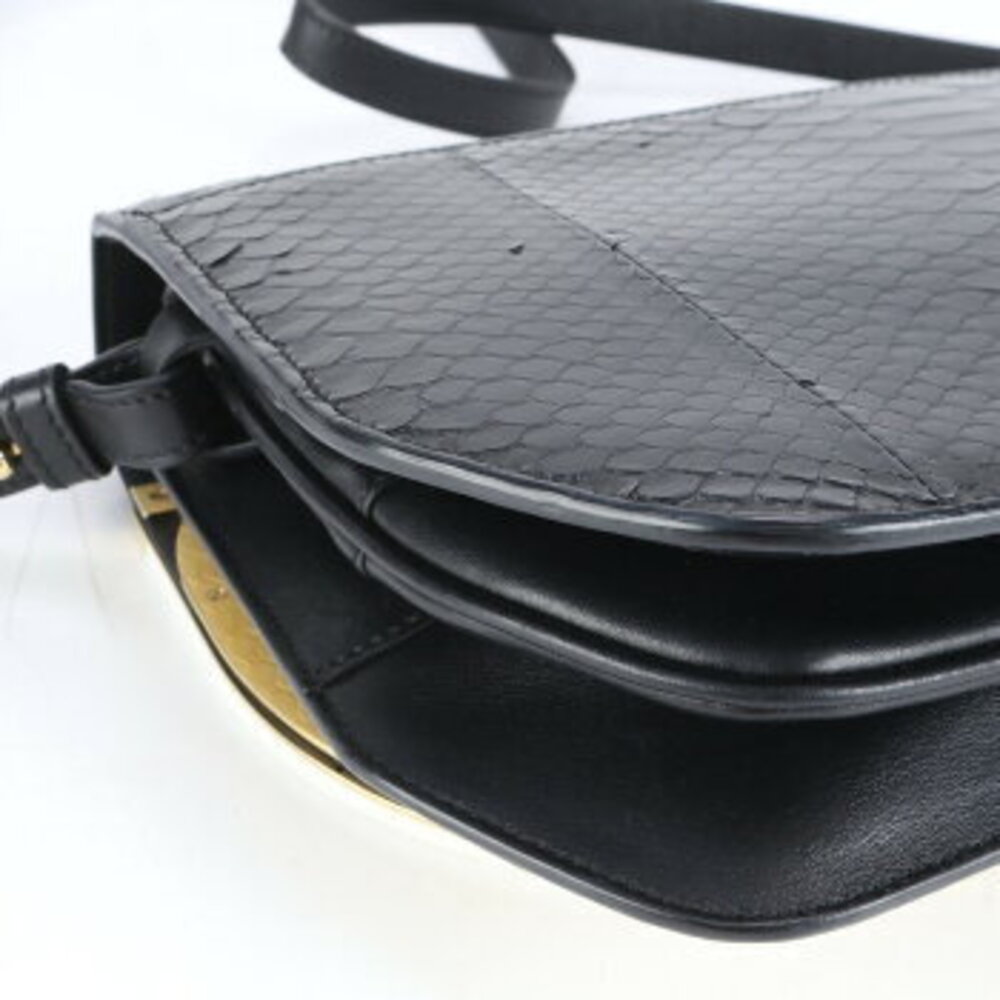 Salvatore Ferragamo python leather shoulder bag c… - image 8